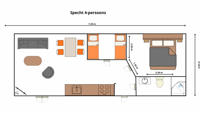 Specht 4p plattegrond